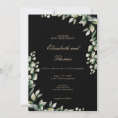 ユーカリ緑離れの結婚式 招待状 (正面)