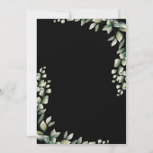 ユーカリ緑離れの結婚式 招待状 (裏面)