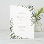 ユーカリ緑離れの結婚式 招待状 (スタンド正面)