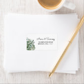 ユーカリ緑離れの葉アドレス ラベル (インサイチュ)