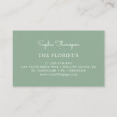 ユーカリ緑離れ 名刺 (裏面)