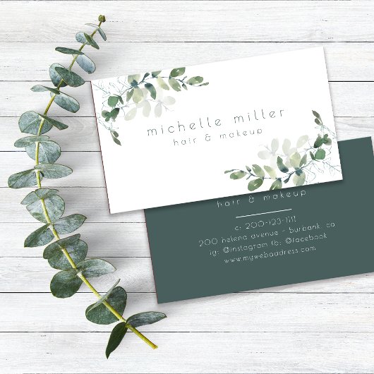 ユーカリ緑 名刺