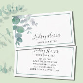 ユーカリ緑 名刺