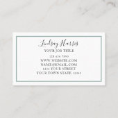 ユーカリ緑 名刺 (裏面)