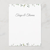 ユーカリ縁どグリー結婚シルバー詳細 エンクロージャーカード (裏面)