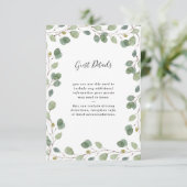 ユーカリ縁ど |の結婚ゲスト詳細 エンクロージャーカード (スタンド正面)