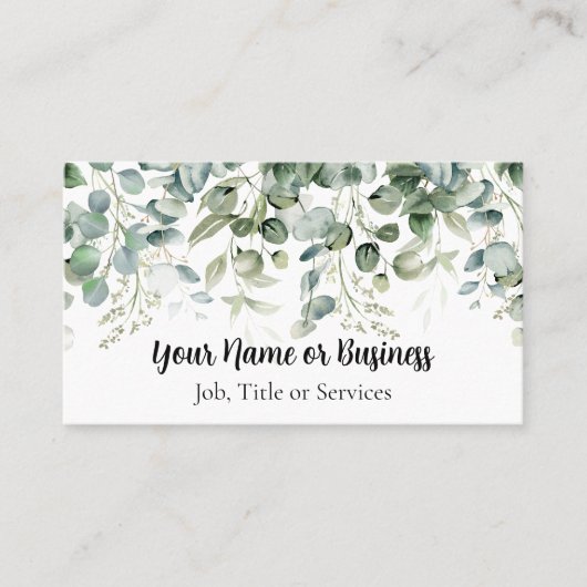 ユーカリ縁ど 名刺 (正面)