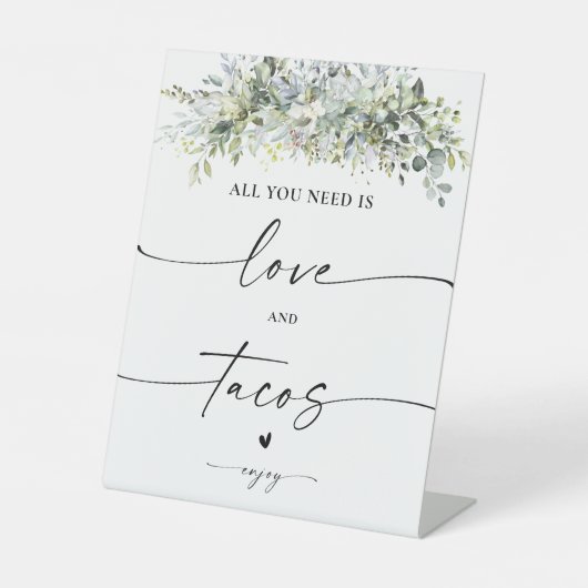 ユーカリ花の愛とタコス徴候 台座サイン (正面)