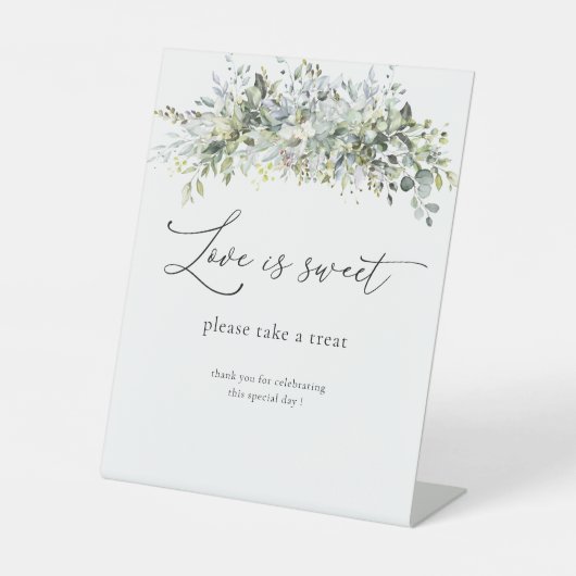 ユーカリ花の愛は甘いサインである 台座サイン (正面)