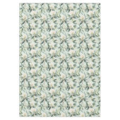 ユーカリ花グリーンホワイトファブリックテーブルクロス テーブルクロス (正面)