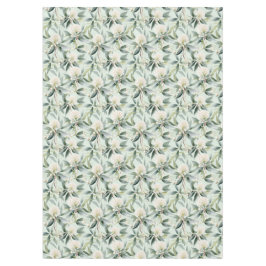 ユーカリ花グリーンホワイトファブリックテーブルクロス テーブルクロス