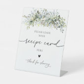 ユーカリ花レシピカードサイン 台座サイン (正面)