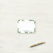 ユーカリ葉の名前の追加 ポストイット (デスク上)