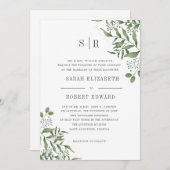 ユーカリ葉の夕食 招待状 (正面/裏面)