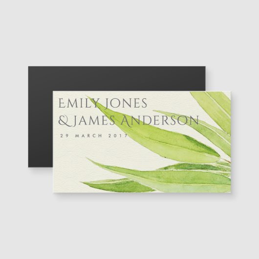 ユーカリ葉の水の色の葉の日付を保存 (正面/裏面)