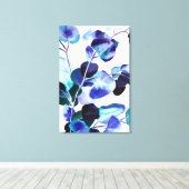 ユーカリ葉ガム水彩画 キャンバスプリント (インサイチュ (ウッドフロア))