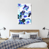 ユーカリ葉ガム水彩画 キャンバスプリント (インサイチュ (寝室))