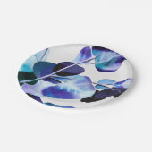 ユーカリ葉ガム水彩画 ペーパープレート (アングル)