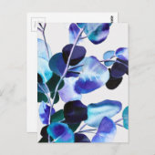 ユーカリ葉ガム水彩画 ポストカード (正面/裏面)