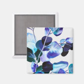 ユーカリ葉ガム水彩画 マグネット (正面/裏面)