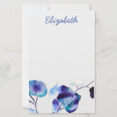 ユーカリ葉ガム水彩画 便箋 (正面)