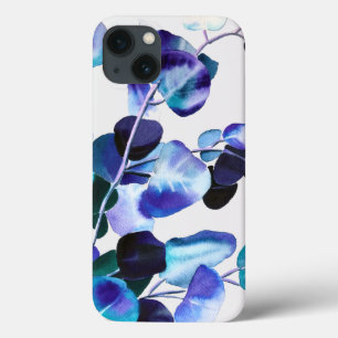 ユーカリ葉ガム水彩画 iPhone 13ケース