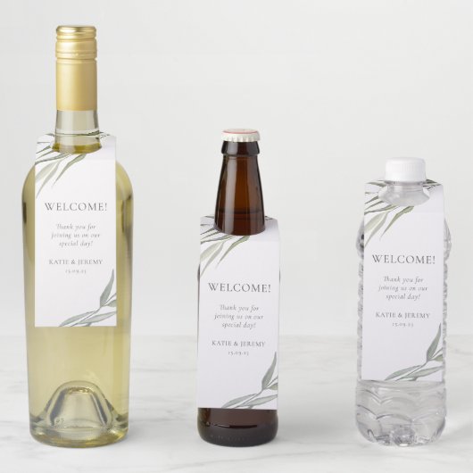 ユーカリ葉ガム緑 ボトルネックタグ (インサイチュ)