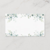 ユーカリ葉キス数シャワーゲームカード プレイスカード (裏面)