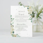 ユーカリ葉グエレガントフローラ結婚ズ エンクロージャーカード (スタンド正面)