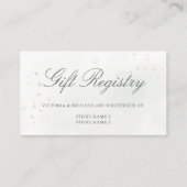 ユーカリ葉グリー結婚ズのギフト登録 エンクロージャーカード (正面)