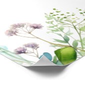 ユーカリ葉グリー結婚ズ ポスター (角)