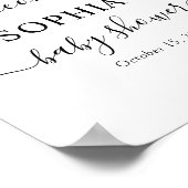 ユーカリ葉サンリーベイビーシャワーウェルカム ポスター (角)