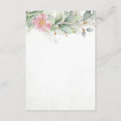 ユーカリ葉スグリーピンクフローラ結婚ズ 出欠カード (裏面)