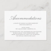 ユーカリ葉スグリー結婚ズアコモデーション エンクロージャーカード (正面)