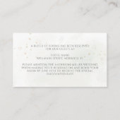 ユーカリ葉スグリー結婚ズアコモデーション エンクロージャーカード (裏面)