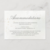 ユーカリ葉スグリー結婚ズアコモデーション エンクロージャーカード (正面)