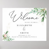 ユーカリ葉スシンプルの書エレガント道 ポスター (正面)