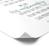 ユーカリ葉スバイブル聖句聖なる書物、 経典ウォールアート ポスター (角)