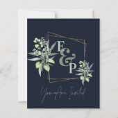 ユーカリ葉スモノグラムバジェット結婚グリーナリー (裏面)