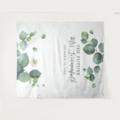 ユーカリ葉ス多肉写真ブース タペストリー (正面(横))