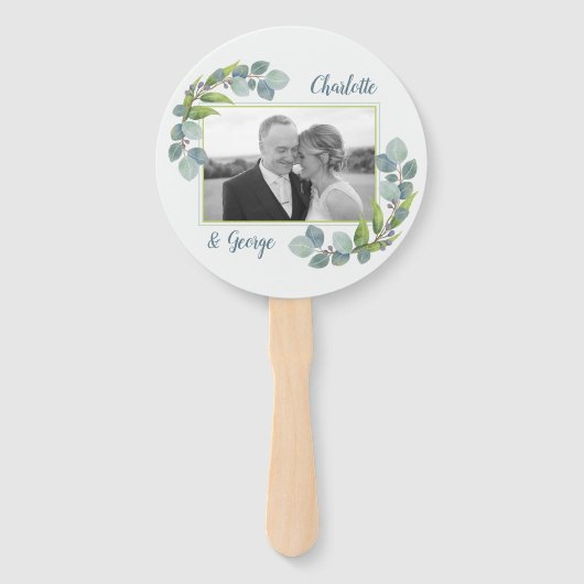 ユーカリ葉ス結婚のファンの写真nことわざ ハンドファン (正面)