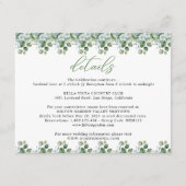 ユーカリ葉ス結婚の エンクロージャーカード (正面)