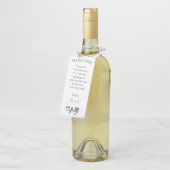 ユーカリ葉ス結婚の ボトルネックタグ (アングル)