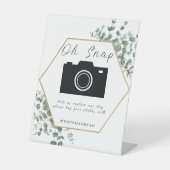 ユーカリ葉ス結婚の 台座サイン (正面)