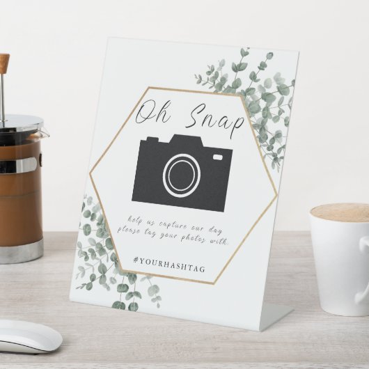 ユーカリ葉ス結婚の 台座サイン (インサイチュ)