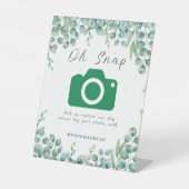 ユーカリ葉ス結婚の 台座サイン (正面)