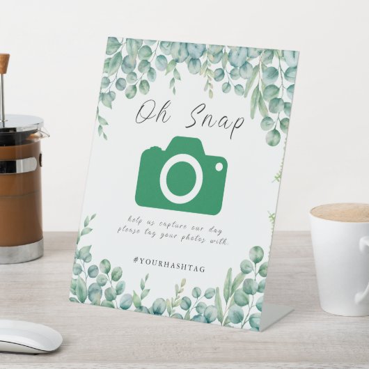 ユーカリ葉ス結婚の 台座サイン (インサイチュ)