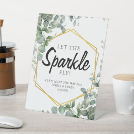 ユーカリ葉ス結婚の 台座サイン