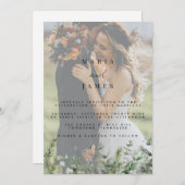 ユーカリ葉ス結婚の 招待状 (正面/裏面)