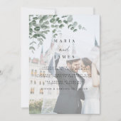 ユーカリ葉ス結婚の 招待状 (正面)